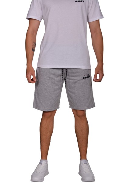 Mesa - Pamuklu Açık Gri Spor Şort - Dıadoramesa modelleri