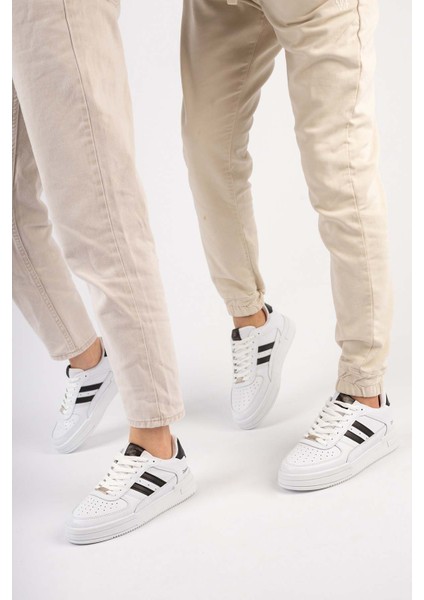 Unisex Garantili Anatomik Hafif Esnek Sağlam Sneaker Spor Ayakkabı CNS.176 Beyaz Siyah modelleri