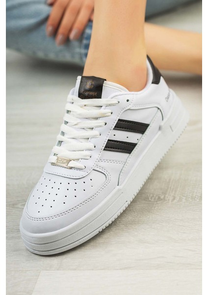 Unisex Garantili Anatomik Hafif Esnek Sağlam Sneaker Spor Ayakkabı CNS.176 Beyaz Siyah fırsatları