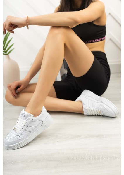 Unisex Garantili Anatomik Hafif Esnek Sağlam Sneaker Spor Ayakkabı CNS.176 Beyaz Beyaz modelleri
