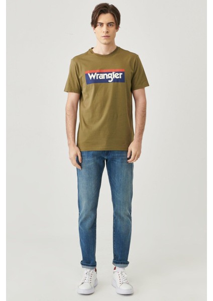 WRANGLER Erkek Regular Fit Normal Kesim %100 Pamuk Bisiklet Yaka Tişört