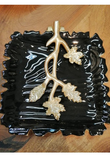 Talya Siyah Peçetelik 17X20X3 cm