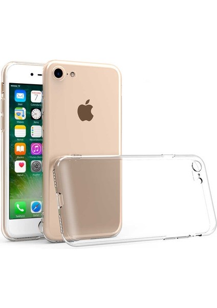 Iphone 8 Kamera Korumalı Süper Silikon Kılıf