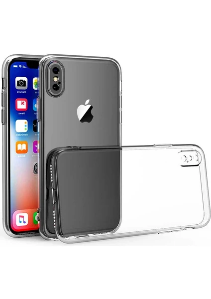 Iphone Xs Kamera Korumalı Süper Silikon Kılıf