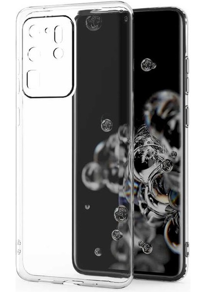 Samsung Galaxy S20 Ultra Kamera Korumalı Süper Silikon Kılıf
