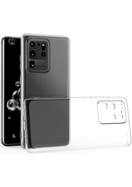 Samsung Galaxy S20 Ultra Kamera Korumalı Süper Silikon Kılıf