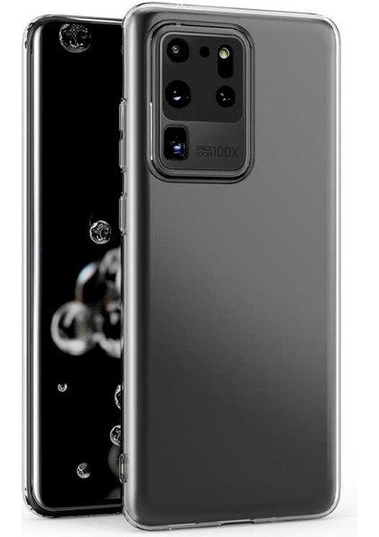 Samsung Galaxy S20 Ultra Kamera Korumalı Süper Silikon Kılıf