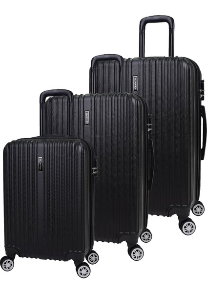 3'lü Valiz Seti Siyah 1020