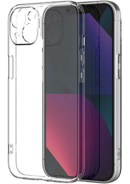 Iphone 13 Mini Kamera Korumalı Süper Silikon Kılıf Ekran Koruyucu