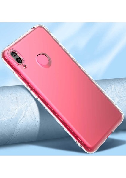 Huawei Y9 2019 Kamera Korumalı Süper Silikon Kılıf Kırılmaz Ekran Koruyucu