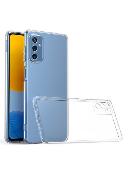 Samsung Galaxy M52 Kamera Korumalı Süper Silikon Kılıf Ekran Koruyucu