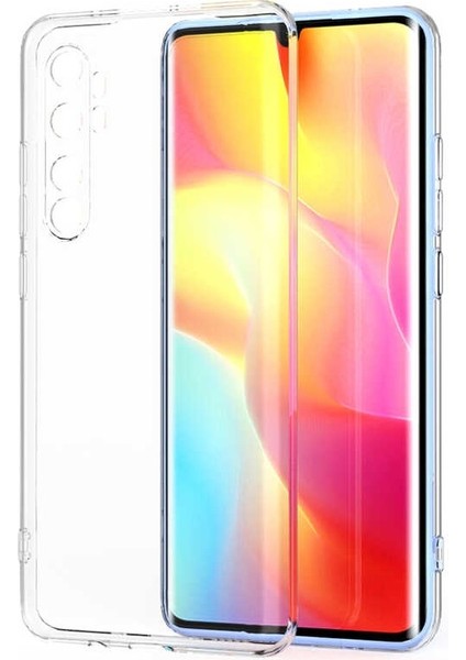 Xiaomi Mi Note 10 Lite Kamera Korumalı Süper Silikon Kılıf Kırılmaz Ekran Koruyucu