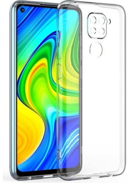 Xiaomi Redmi Note 9 Kamera Korumalı Süper Silikon Kılıf Ekran Koruyucu