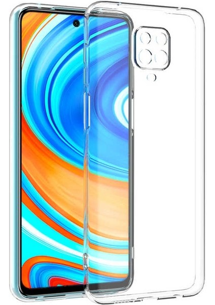 Xiaomi Redmi Note 9s Kamera Korumalı Süper Silikon Kılıf Ekran Koruyucu