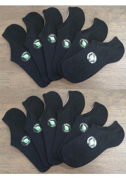 Unisex 12 Çift Bambu Dikişsiz Görünmez Spor Yakkabı Çorabı Sneakers