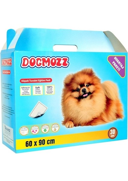 Premium Köpek Tuvalet Çiş Eğitim Pedi Yapışkan Bantlı 60X90 cm 30LU Paket