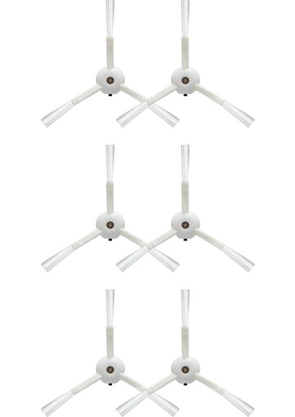 Xiaomi Mop 2 Pro (Beyaz) MJST1SHW Uyumlu Yedek Yan Fırça-6 Parça