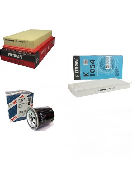 Ford Focus 1.6 Benzinli Filtre Bakım Seti (1998-2003)