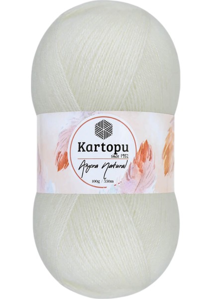 Angora Natural El Örgü Ipi Renk KODU:K013-EKRU