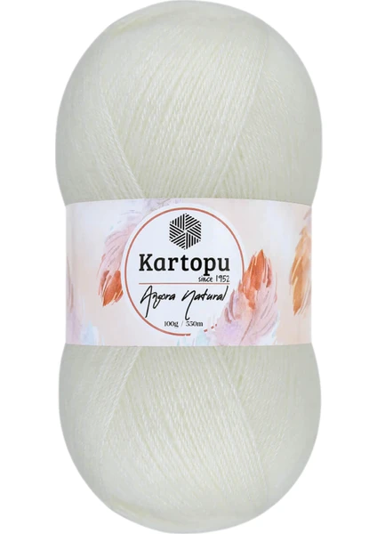 Angora Natural El Örgü Ipi Renk KODU:K013-EKRU