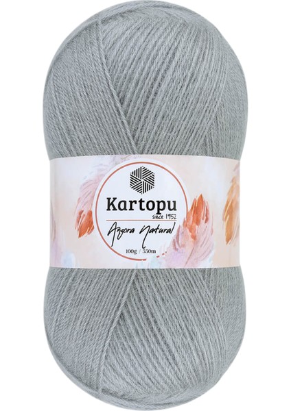 Angora Natural El Örgü Ipi Renk KODU:K988-AÇIK Gri