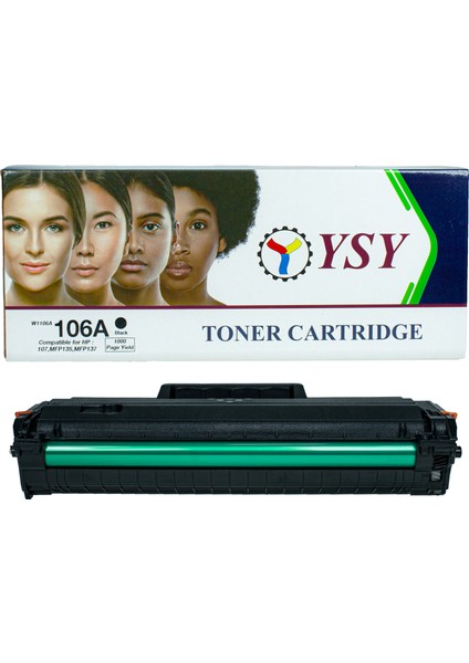 YSY HP 107W 107A HP106A W1106A 1K (1000) Sayfa Verimli Hp Mfp 135 137 138 Muadil Toner (Çipsiz)