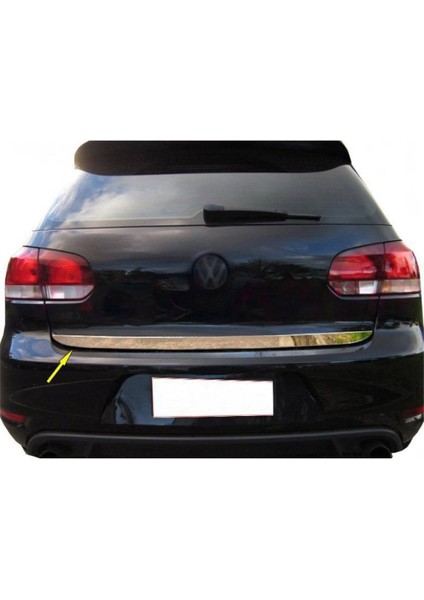 Volkswagen Golf 6 Krom Bagaj Alt Çıta (Formlu) 2009 ve Üzeri P.çelik