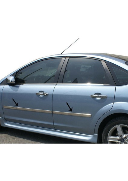 Ford Focus 2 Sd Krom Kapı Çıtası (4prç) 2005-2008 Arası P.çelik