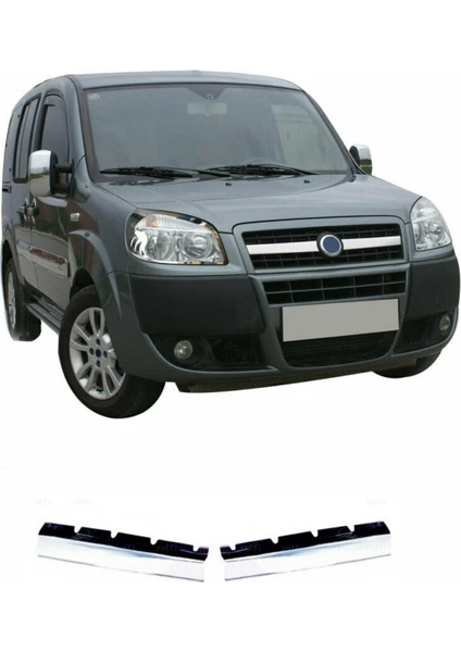 Fiat Doblo Krom Ön Panjur (2prç) 2006-2010 Arası P.çelik