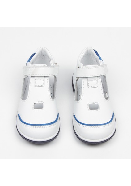 Çocuk Beyaz Deri Sandalet modelleri
