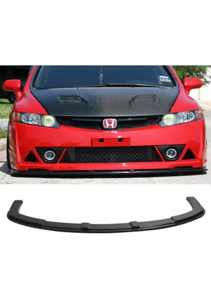 Honda Civic Basic Ön Tampon Lip Piona Black 2006 2007 2008 2009 2010 2011 Abs Plastik