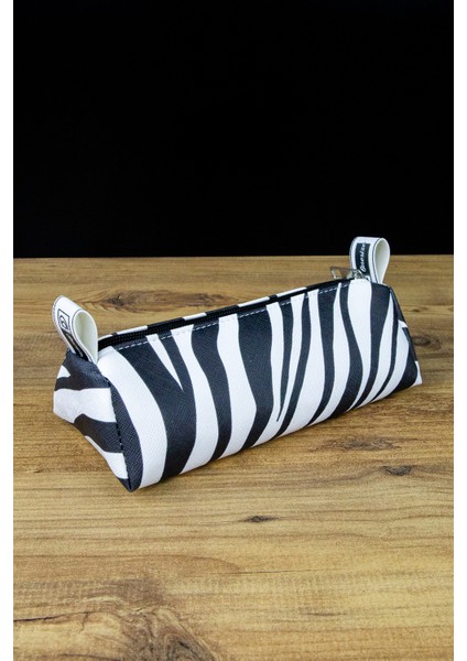 Kalem Kutusu Hayvan Desen Üçgen Tasarım Vegan Deri (Kalemlik & Makyaj Çantası) indirimleri