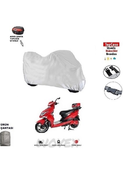 Honda Yeni Dio Motosiklet Brandası Topcase Uyumlu Branda