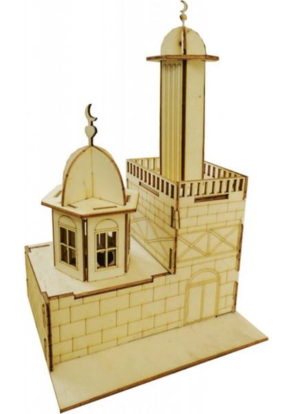 Camii Maketi,ahşap Maket Büyük Boy Boyanabilir Maket