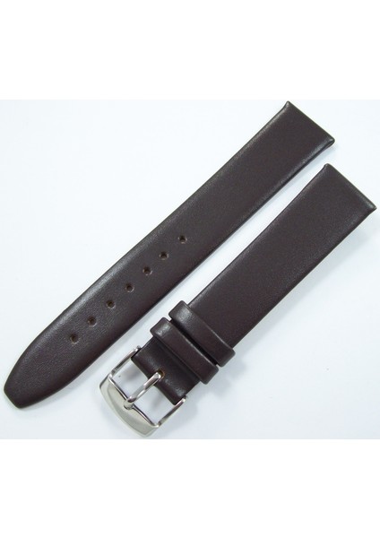 Bizon Deri Saat Kayişi 20MM Kahverengi Saat Kordonu Klasik Ince