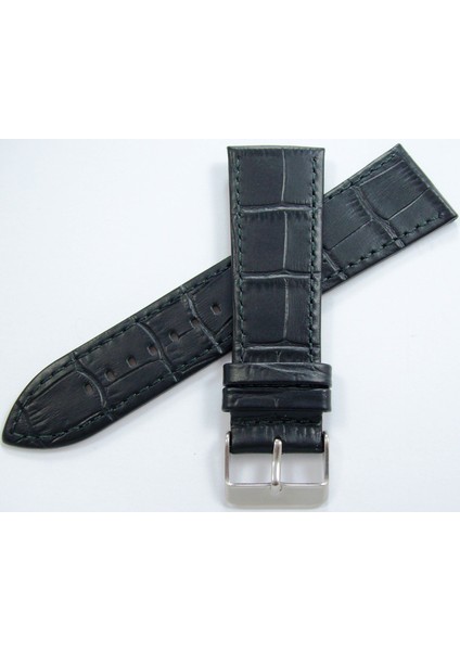 Bizon Siyah Deri Saat Kayişi 22MM Xl Uzun Ince Saat Kordonu Klasi fiyatları