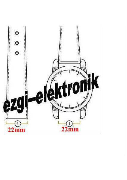 Bizon Siyah Deri Saat Kayişi 22MM Xl Uzun Ince Saat Kordonu Klasi fırsatları