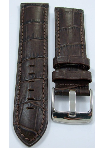 Bizon Deri Saat Kordonu 26MM Kayişi Koyu Kahverengi Kalite Dik fiyatları