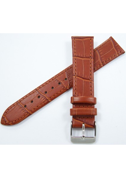 Bizon Deri Saat Kayişi 24MM Taba Saat Kordonu Kroko Ince Klasik fiyatları