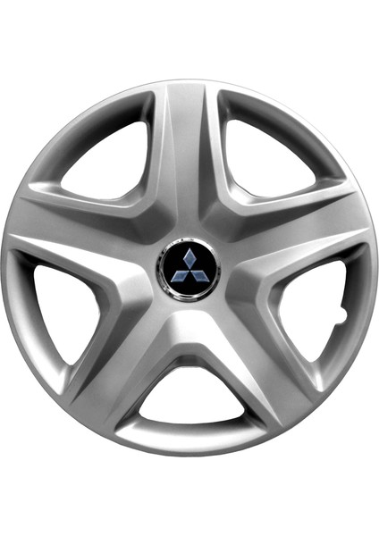 Mitsubishi Carisma 14 Inç Jant Kapağı Amblemli Gri 4'lü Set 118