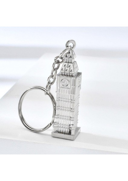 Gümüş 3D Big Ben Metal Anahtarlık Ingiltere Londra Saat Kulesi fiyatları