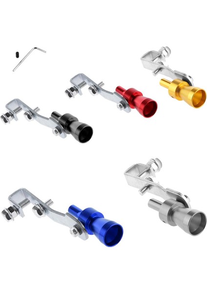 Dökümü Vana Ses Egzoz Borusu Düdük Tailpipe Turbo Whistler - Kırmızı (Yurt Dışından)