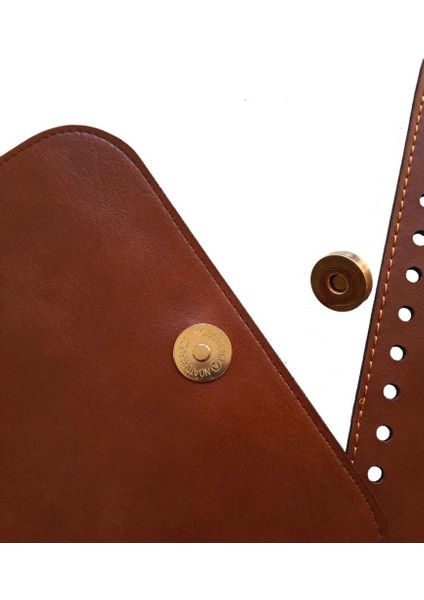 Suni Deri Taba Renk Gümüş Metalli Sırt Çantası Seti modelleri