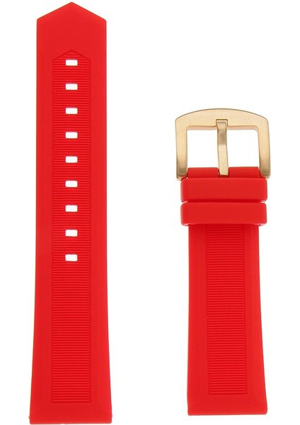 19/20/21/22 / 24 mm. Kırmızı Silikon Spor İzle Bandı Değiştirme Kayışı 21 mm. (Yurt Dışından)