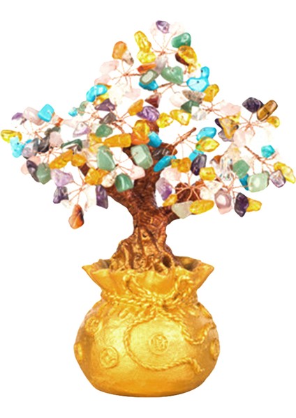 F Fityle Mini Kristal Para Ağacı Bonsai Tarzı Feng -, Çok Renkli Tarif Edildiği Gibi (Yurt Dışından)
