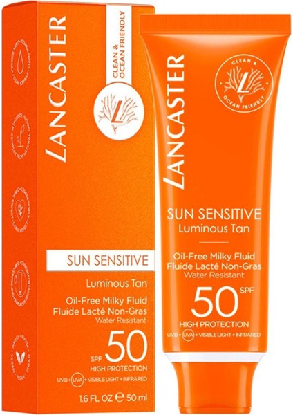 Mustore - Sun Sensitive Oil-Free Milky Fluid SPF50 50 ml Hassas Ciltler Için.