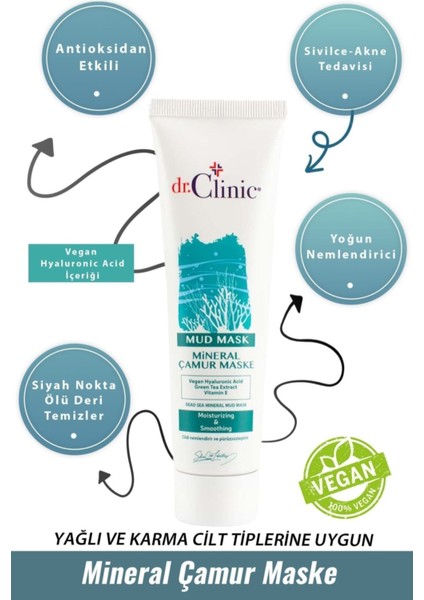 Mineral Çamur Maske 100 ml (Nemlendirici)