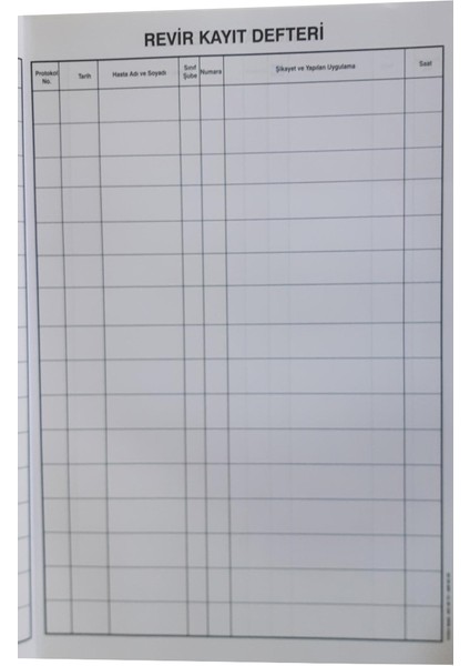 Revir Kayıt Defteri fiyatları
