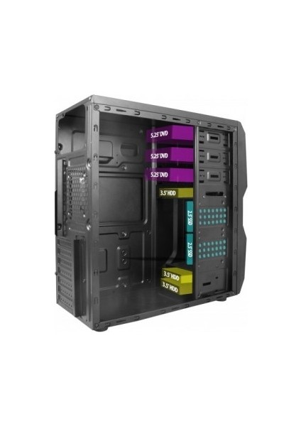 Vento TA-K61 750W Atx Siyah/gümüş Kasa