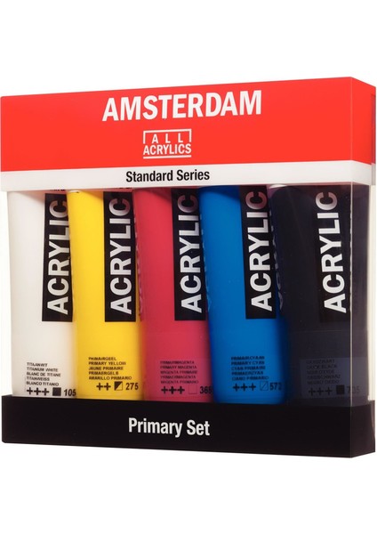 : Akrilik Boya Seti : 5 Renk x 120 ml Tüp fiyatları